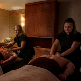 couple at the spa