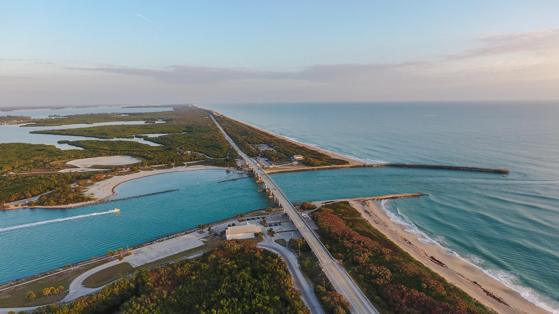 highway built over the ocean