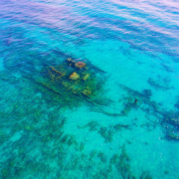 turquoise blue water on vero beach