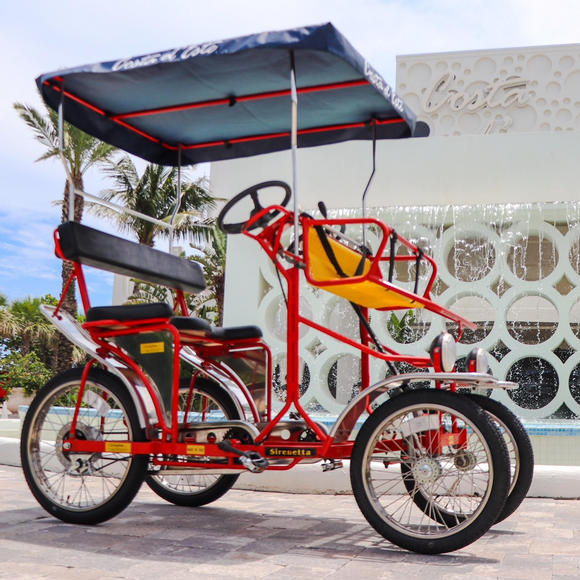 bike on the beach at costa d'este