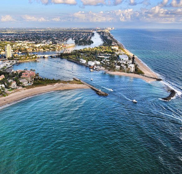 Aerial view of Vero beach