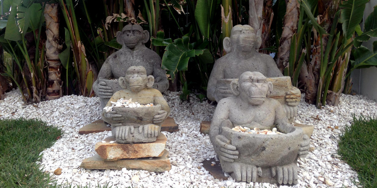 Costa monkey statues